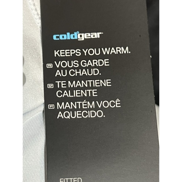 NWT XL UNDER ARMOUR Rebel Light Gray ColdGear Cozy Half-Zip Pullover (2237) - Picture 7 of 10